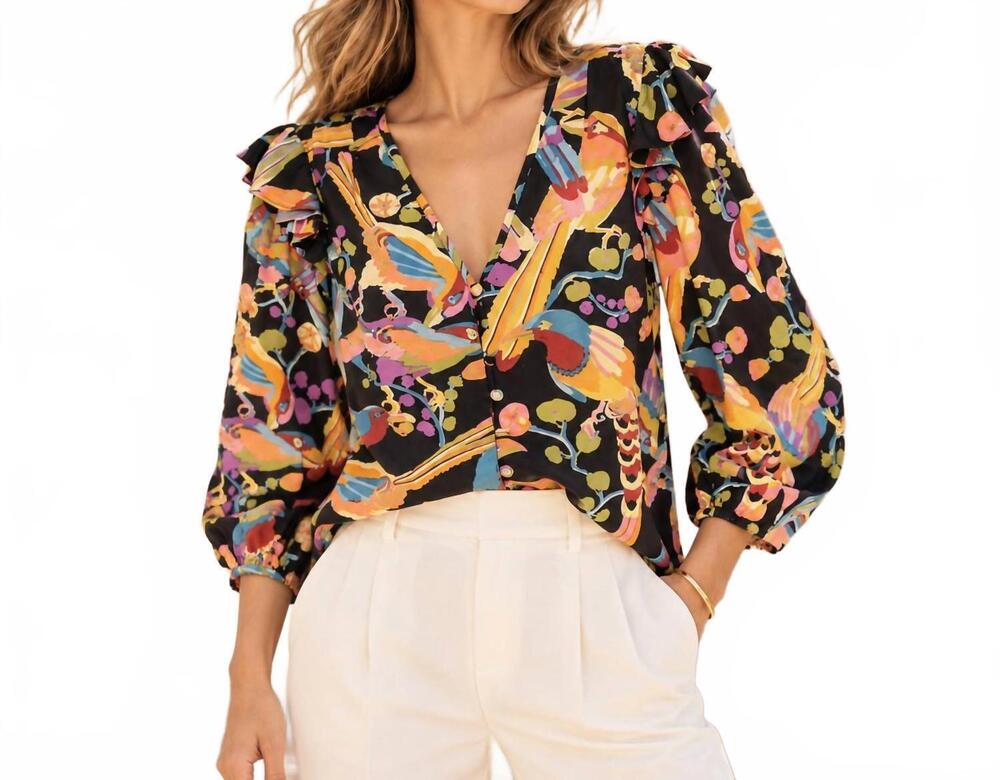 NEW BANJANAN elise top in jet